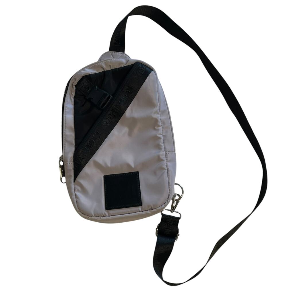Steve Madden Bida Small Crossbody Sling Womens Gray & Black Mini Backpack Bag